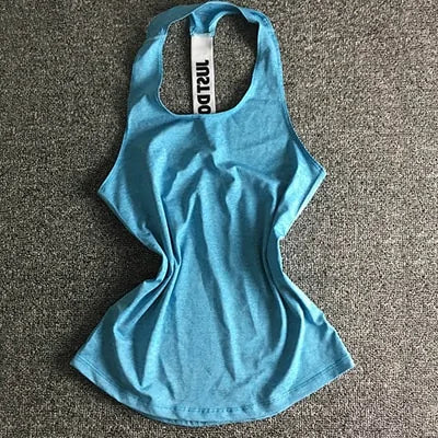 Women Sleeveless Fitness Vest Shirt