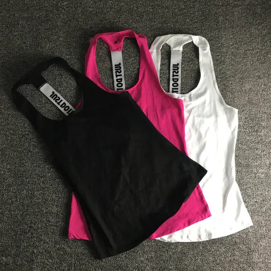 Women Sleeveless Fitness Vest Shirt