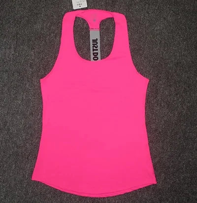 Women Sleeveless Fitness Vest Shirt