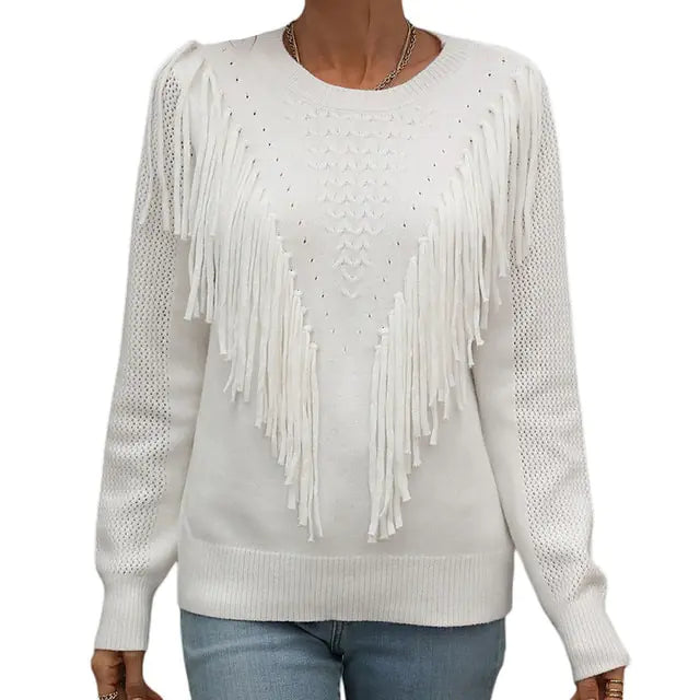 Women Tassels Autumn Sweaters