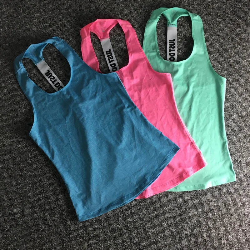 Women Sleeveless Fitness Vest Shirt